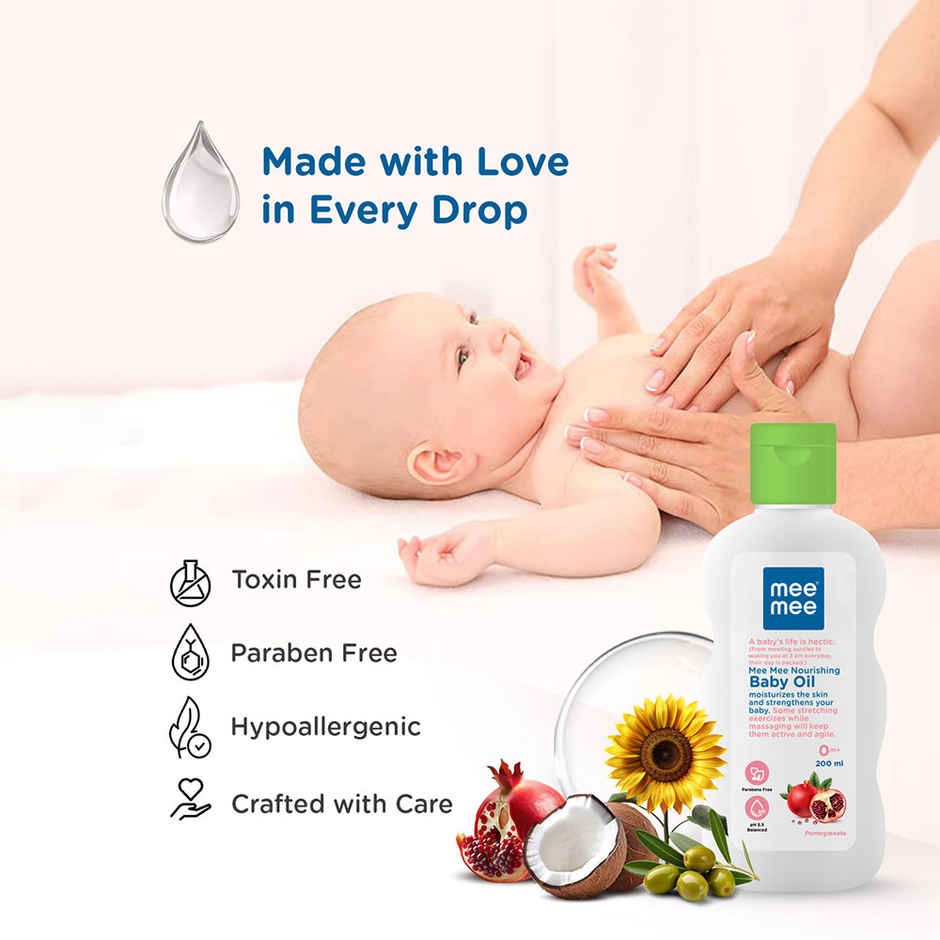 Mee Mee Baby Oil with Fruit Extracts | Newborn Friendly