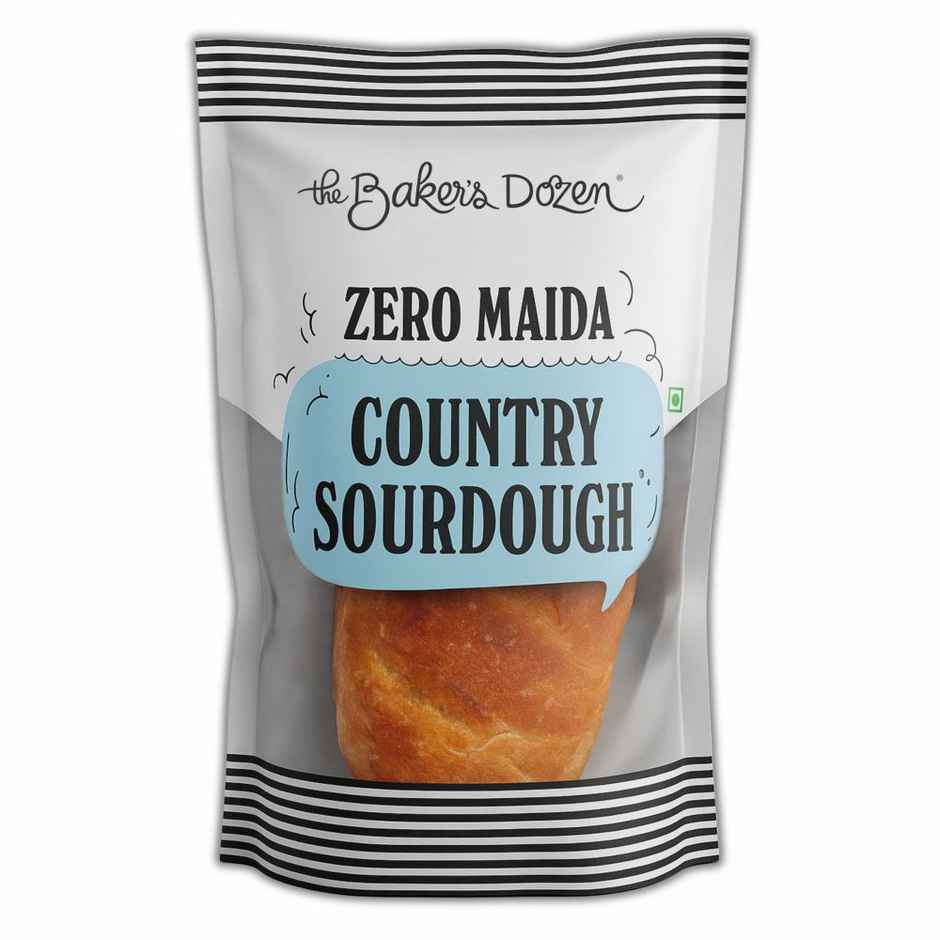 The Baker's Dozen Zero Maida Country Sourdough Bread | Artisan | Whole Wheat | No Zero Preservative