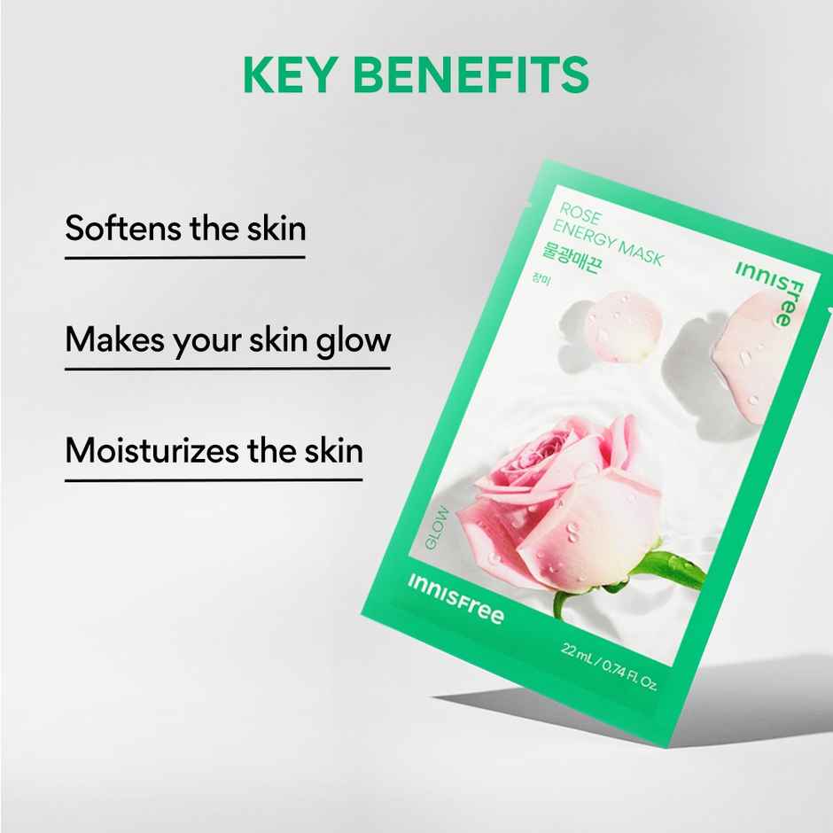 Innisfree Squeeze Energy Sheet Mask - Water Type - Rose