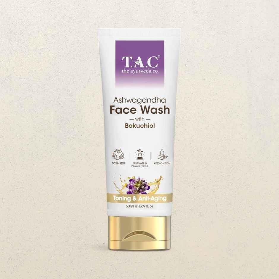 TAC Ashwagandha with Bakuchoil for Toning & Anti-Aging Face Wash