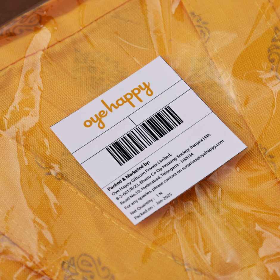 Designer Cotton Festival Kurta | Traditional Men's Wear | Yellow | L | Oye Happy