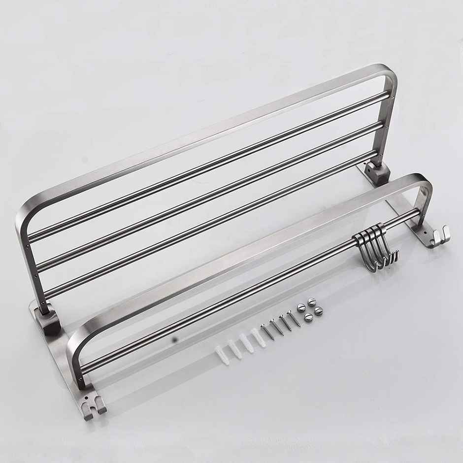 Plantex 24 Antique Folding Towel Rack for Bathroom
