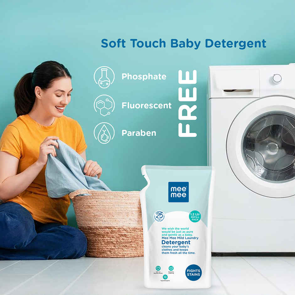 Mee Mee Mild Baby Liquid Laundry Detergent - One Drop Cleaning
