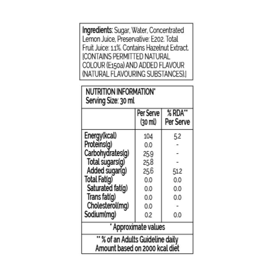 Monin Hazelnut Syrup for Coffee, Shakes and Mocktails