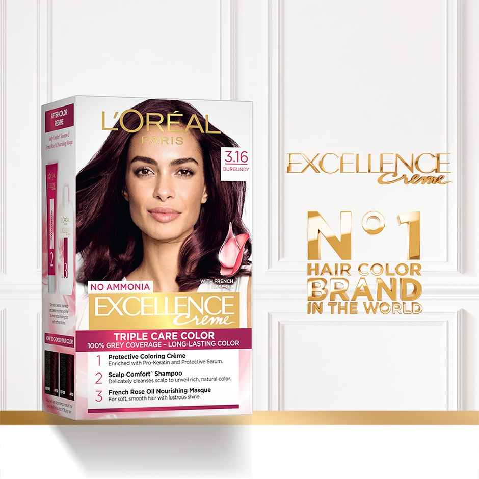 L'Oreal Paris Excellence Creme Hair Color 3.16 Burgundy