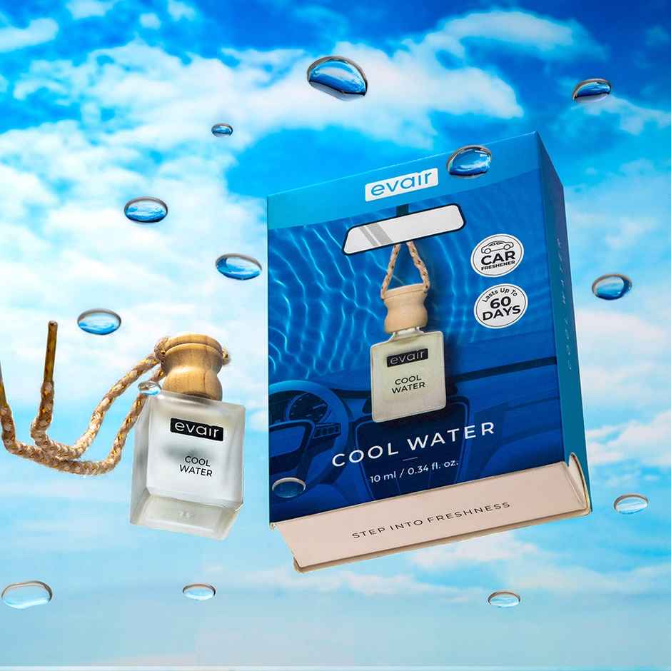 Evair Cool Water Hanging Car Air Freshener - 10 ml