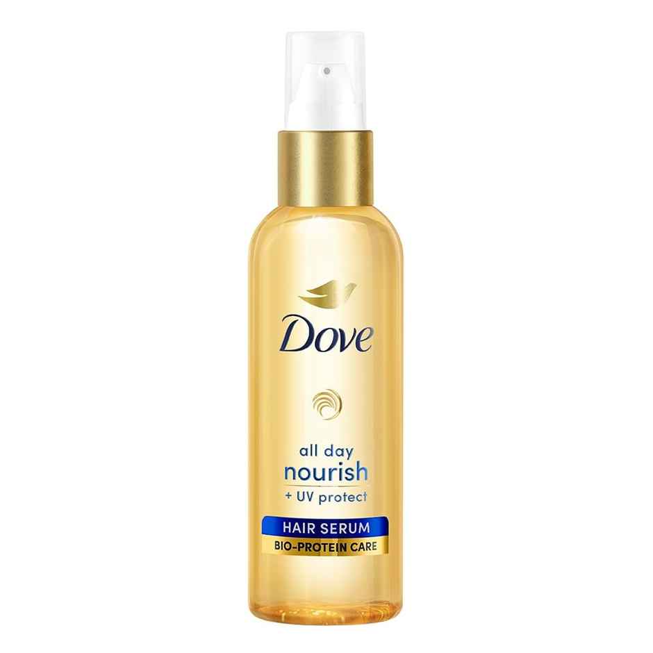 Dove All Day Nourish + Uv Protect Hair Serum For All Hair Types With Bio Protein Care