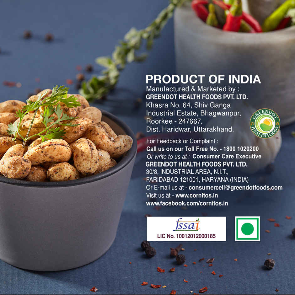 Cornitos Roasted Cashews | Pepper & Herbs