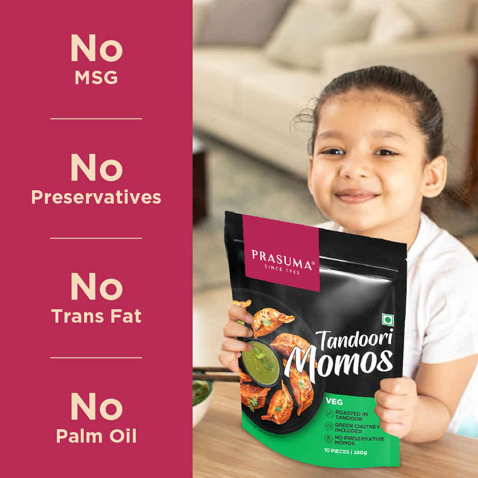 Prasuma Tandoori Veg Momos | Frozen Snack