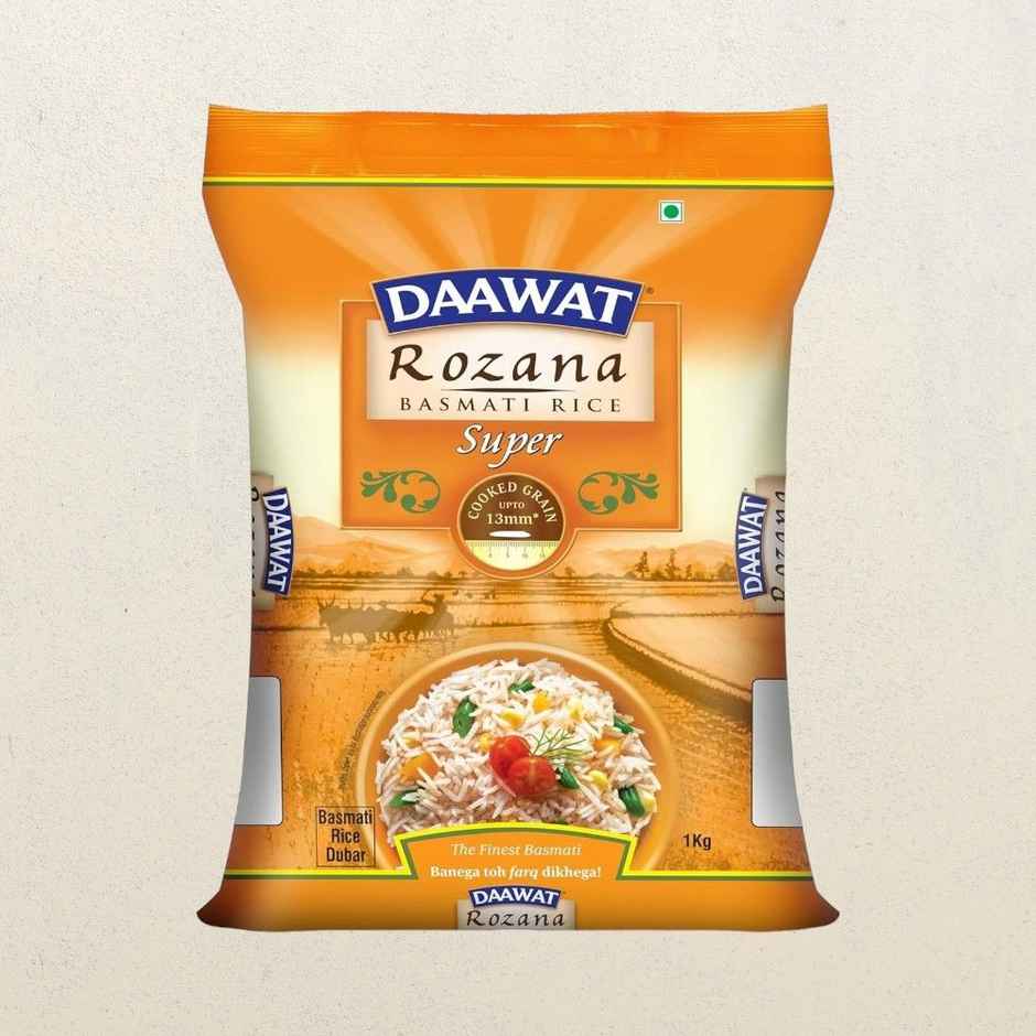 Gold Winner Refined Sunflower Oil (Pouch)(1 l), Daawat Rozana Super Basmati Rice(1 kg) & Parrys White Label Sugar(1 kg) Combo