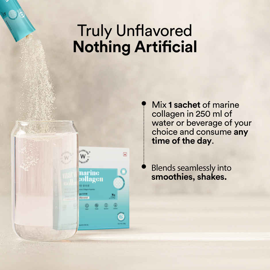 Wellbeing Nutrition Pure Korean Marine Collagen Supplements Unflavored 6 Sachets