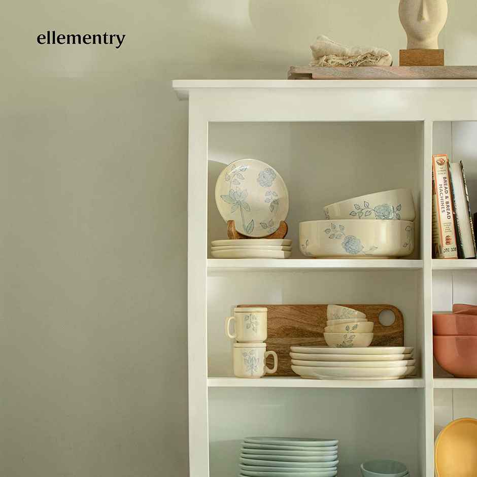 Ellementry Fiore Ceramic Mug Set of Two with Lid