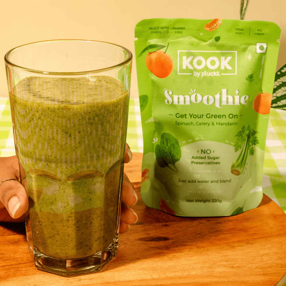 Pluckk Healthy & Lactose free Green Smoothie | Serves 1