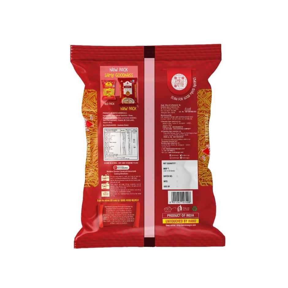 Bambino Roasted Vermicelli Seviyan | Pure Suji | No Maida | Protein Rich