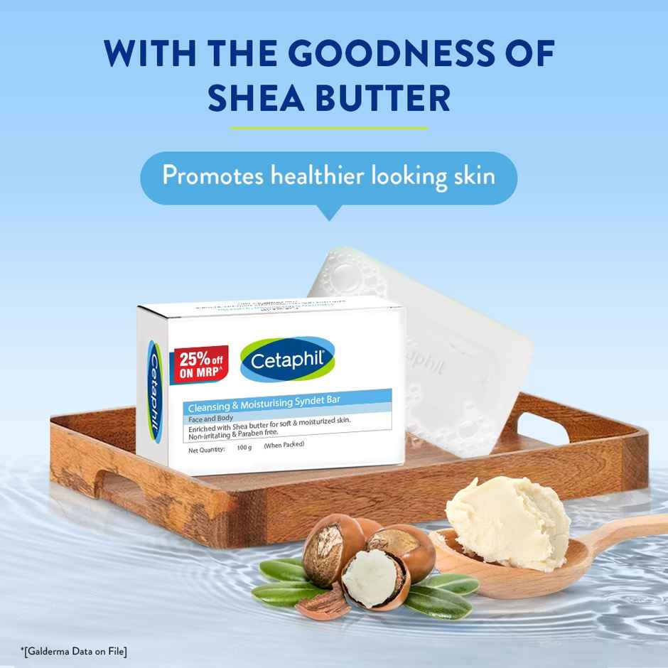 Cetaphil Cleansing Moisturizing Syndet Bar