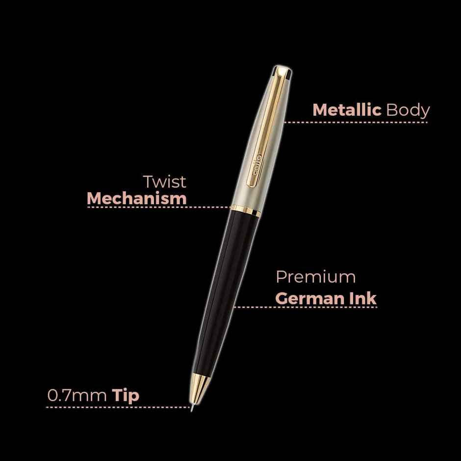 Cello Signature Moonlit Blue Ball Pen With Corporate Clock