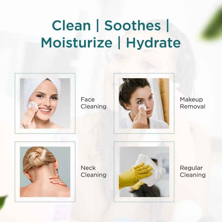 Pro Skin Refreshng Wipes Mint N Aloe(25pc) & Pro Skin Refreshing Wipes Rose Water(25pc) Combo