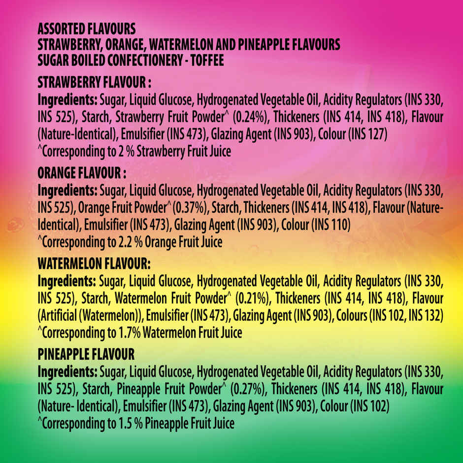 Mentos Rainbow Assorted Flavour Chewy Toffee Pouch