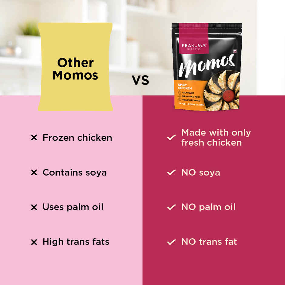 Prasuma Spicy Chicken Momos Combo