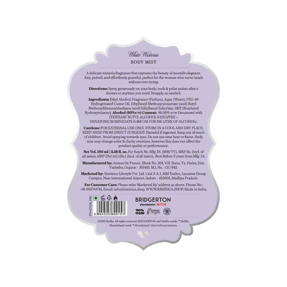 Kimirica Lady In Silver Body Mist