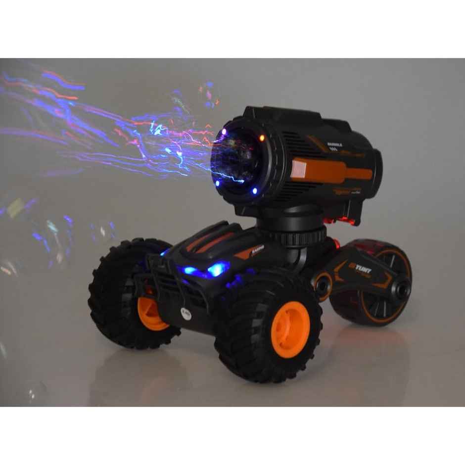 Toyshine Rc 3-Wheeled Stunt Bubble Car | With Light and Music For Kids - Assorted