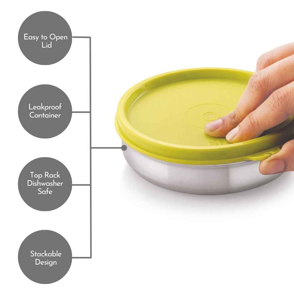 Magnus Stainless Steel Easy Lock Container - 280 ml - Assorted