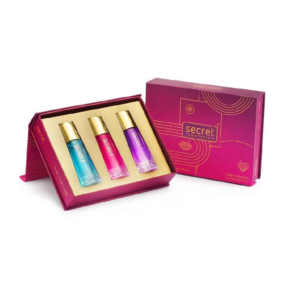 Secret Temptation Fragrance Kit With Jazz | Ruby And Daisy Perfume For Women | Pack Of 3
