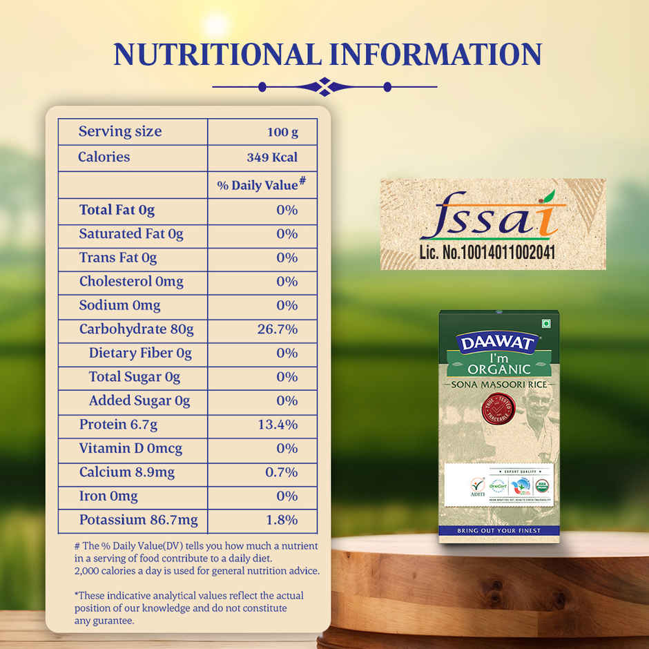 Daawat I'm Organic Sona Masoori Rice