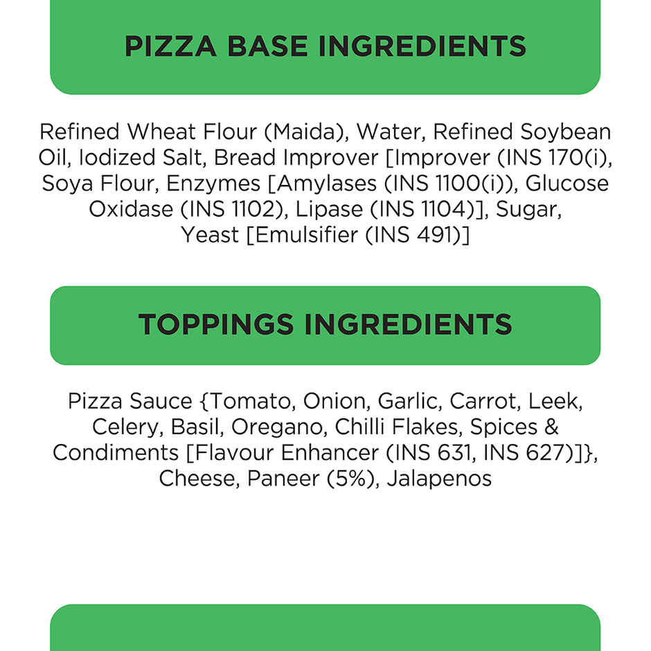 Prasuma Pizza Minis | Paneer Tikka | No Preservatives Added