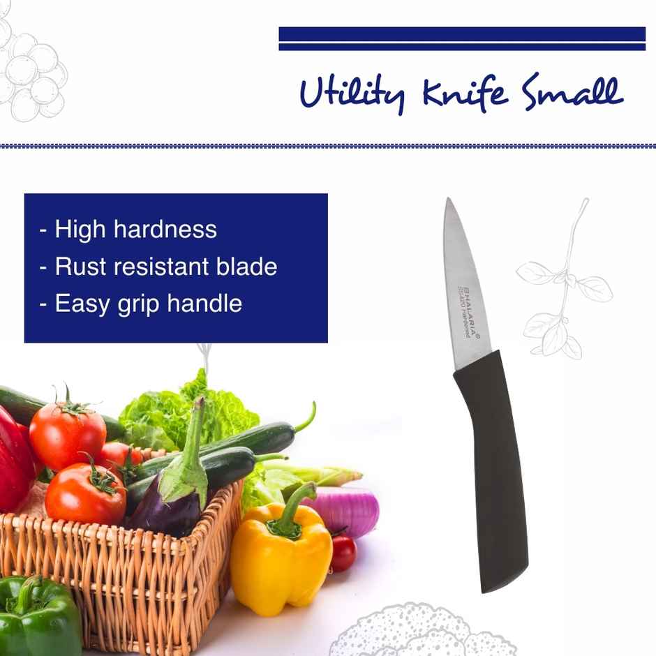 Bhalaria Stainless Steel Utility Knife | Food Safe | 19 cm