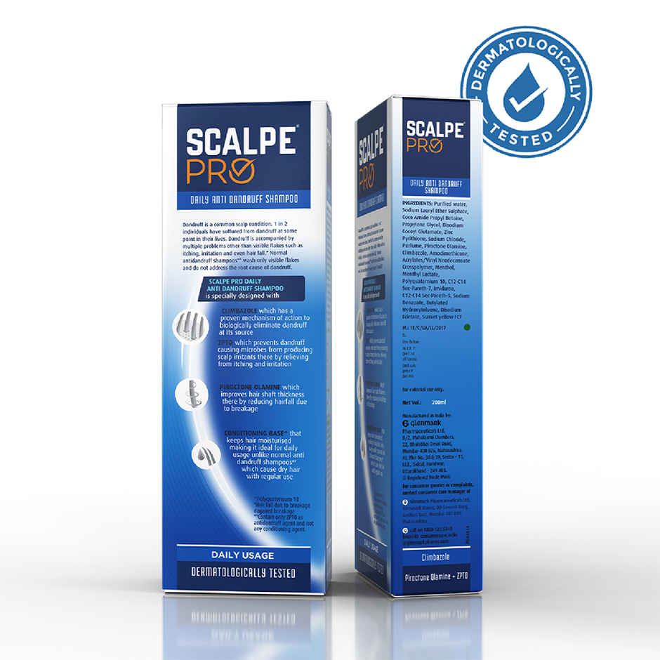 Scalpe Pro AntiDandruff Shampoo Removes Dandruff Strong Hair For Women & Men
