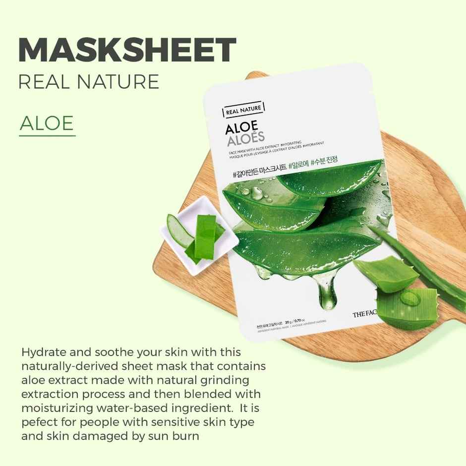 The Face Shop Real Nature Glowing Bride Sheet Mask Combo