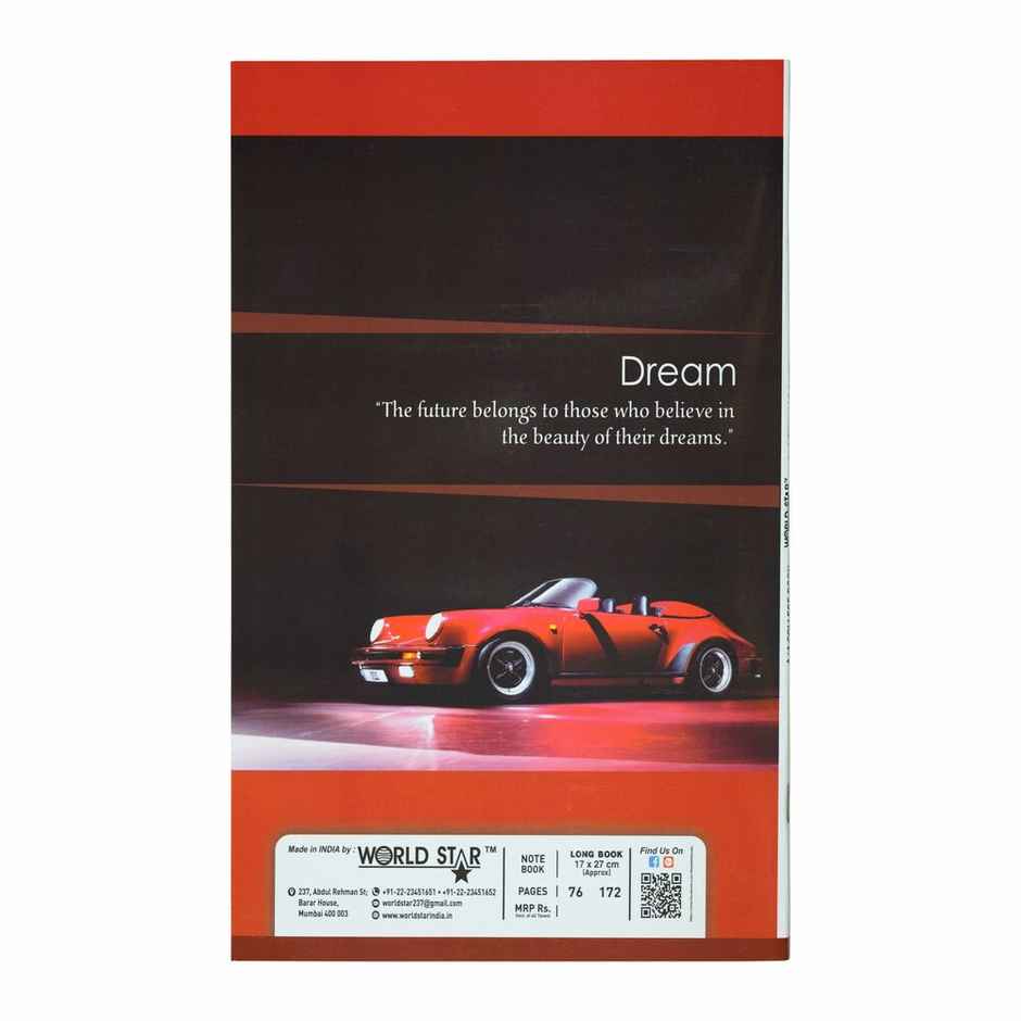 ABK Long Book 17 x 27 Cms 172 Pages Pack Of 6