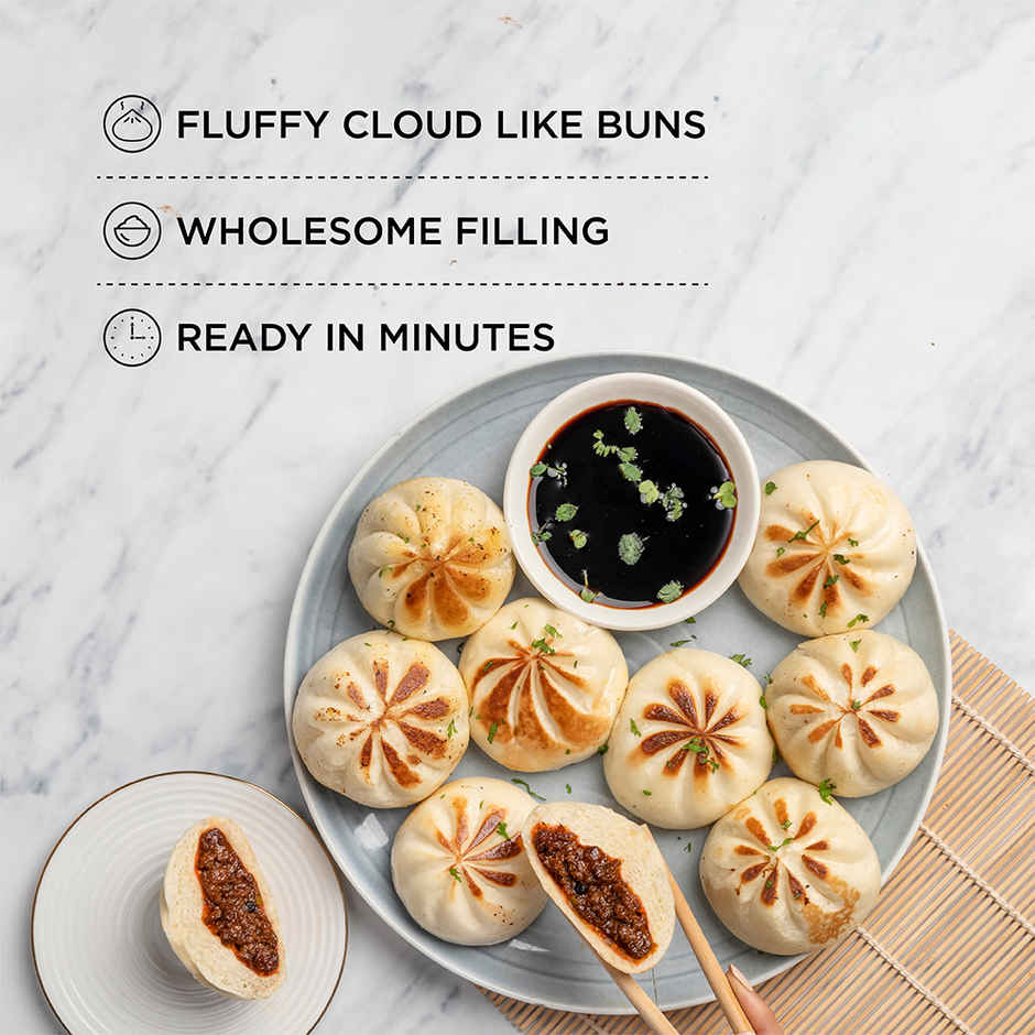 Prasuma Spring Rolls Veg Frozen(6pc) & Prasuma Bao Buns Bbq Chicken(300gms) Combo