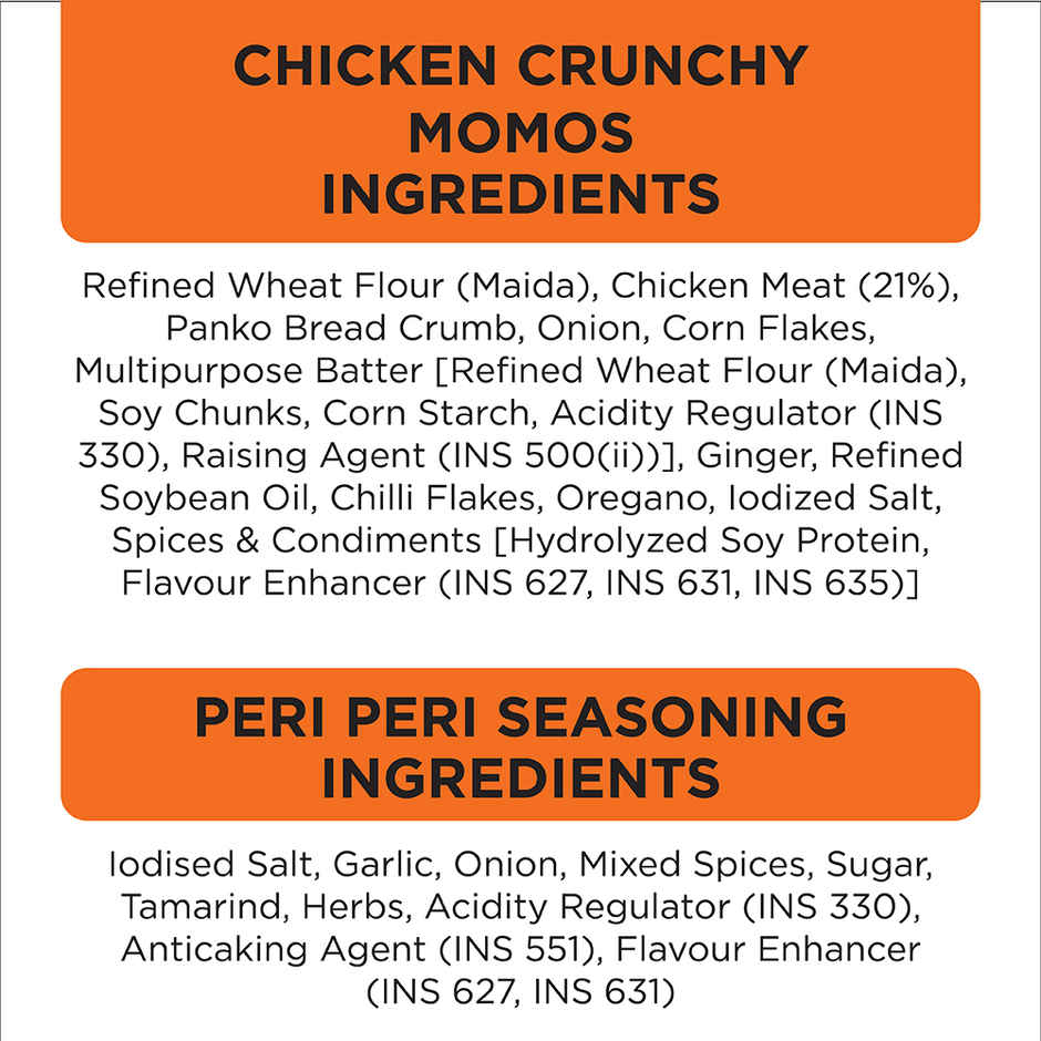 Prasuma Crunchy Chicken Momos - Kurkure Momos(380gms) & Prasuma Korean Fried Chicken - Spicy K-Bbq(275gms) Combo