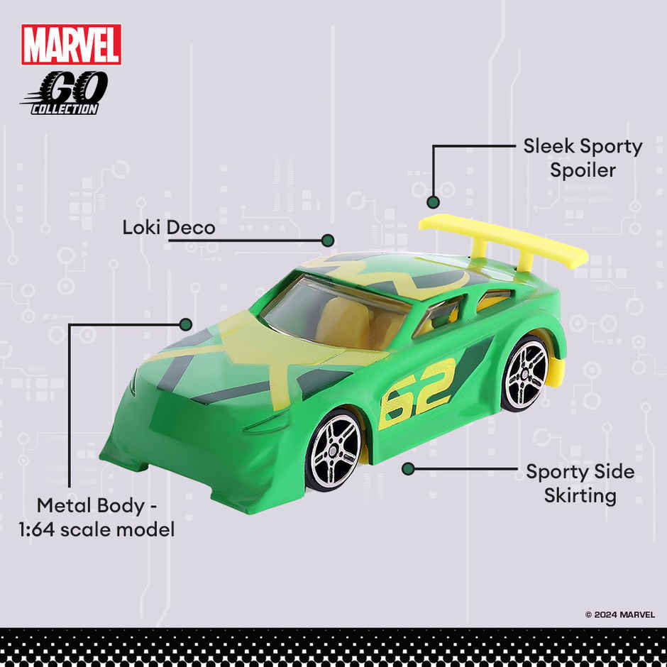 Hasbro Marvel Go | Loki - Diecast Toy Car