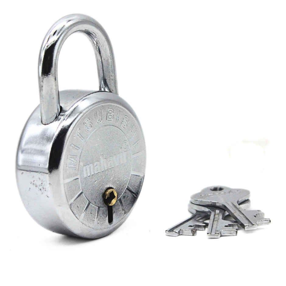 Se7en Padlock With 3 Keys - 50mm - Round Shaped