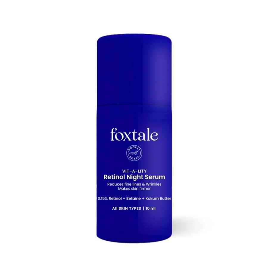 Foxtale 0.15% Beginner Friendly Retinol Night Serum | Anti-Aging Night Cream , Men & Women