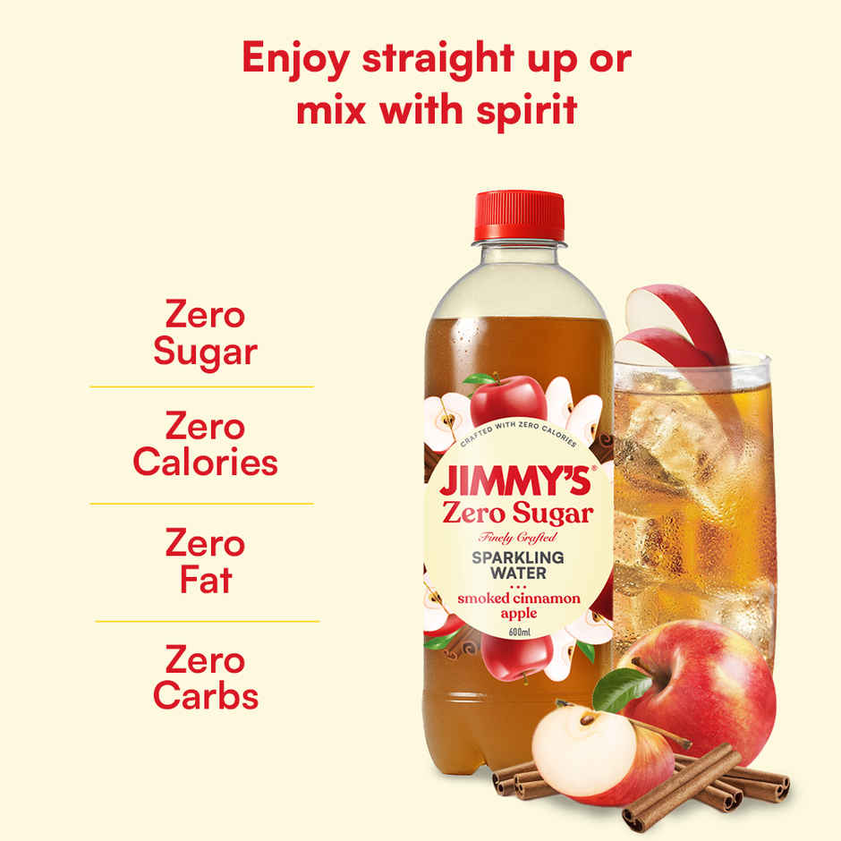 Jimmy's Zero Sugar Smoked Cinnamon Apple Sparkling Water