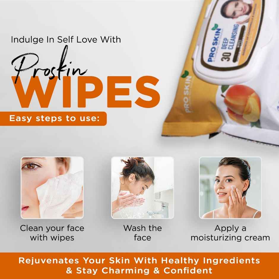 Pro Skin Wet Wipes - Deep Cleansing | 30 Pulls Per Pack