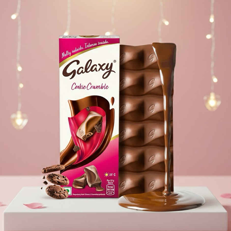 Galaxy Cookie Crumble Women's Day Special Chocolate Bar For Gifting