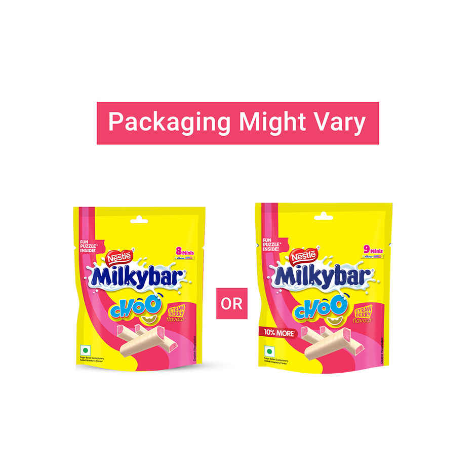 Nestle Milkybar Choo Strawberry Flavour Sharebag Combo 