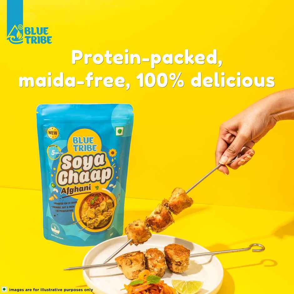 Blue Tribe Foods Ready To Eat Afghani Soya Chaap