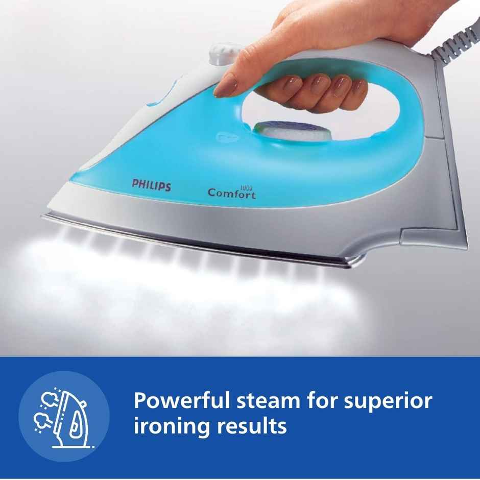 Philips Appliance Steam Iron GC1011/01 ‎- 1200 W | Linished Soleplate