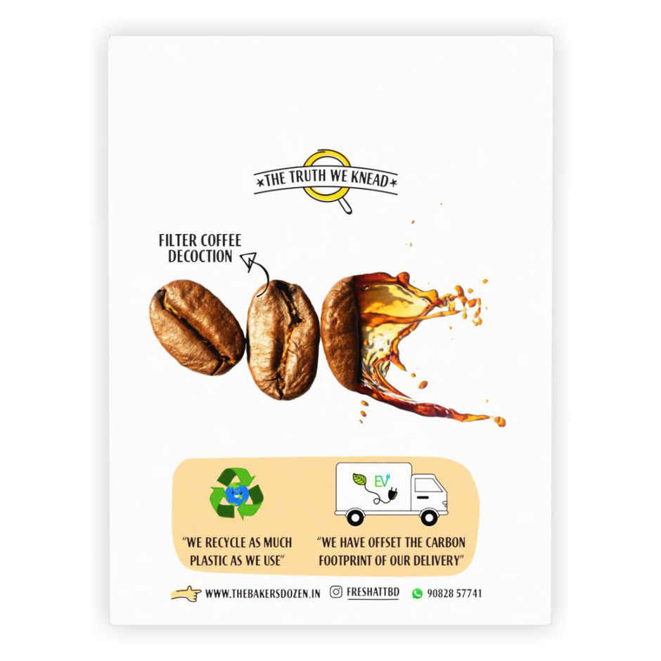 The Baker's Dozen Coffee Cake | Filter Coffee Decoction | Vegan Cake | Tea Cake | Zero Palm Oil