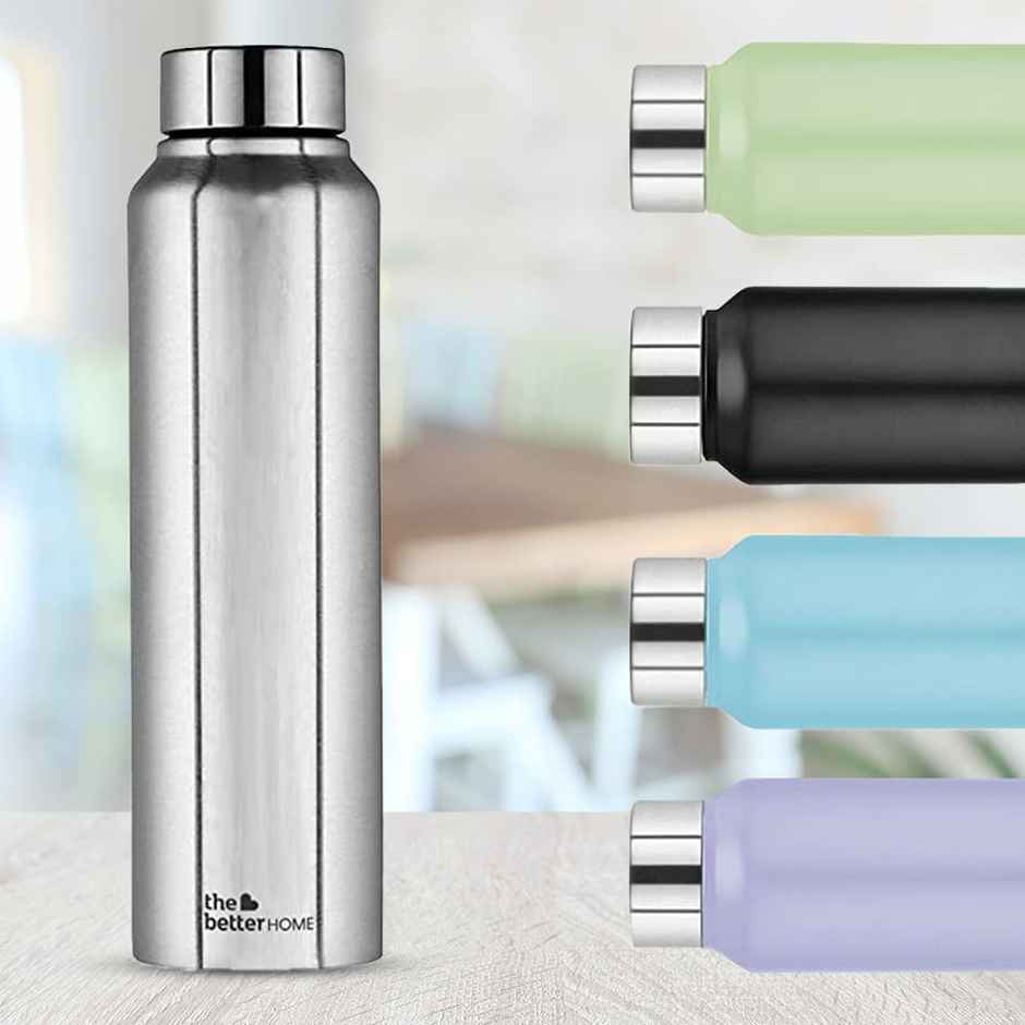 The Better Home Stainless Steel 1 L Water Bottle For Home-Silver