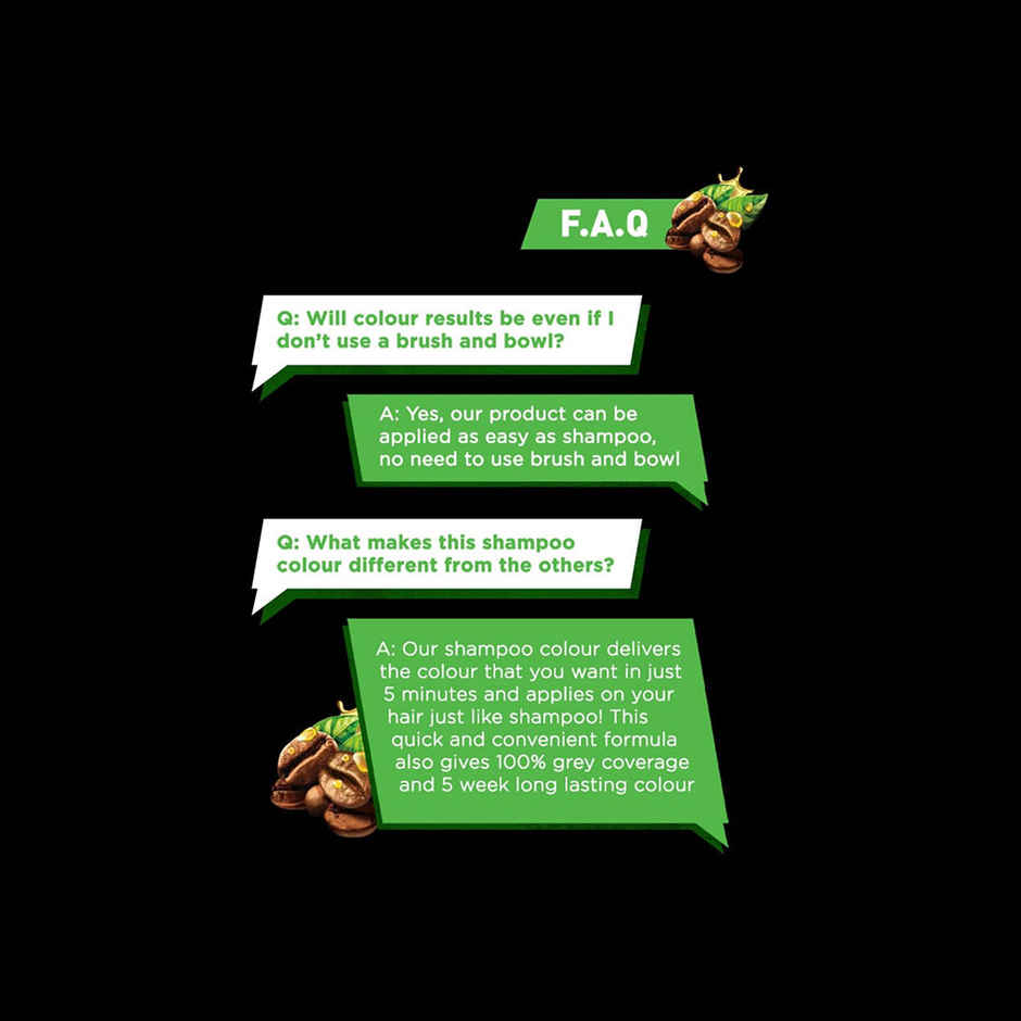 Garnier Men Shampoo Hair Color Shade | 1.0 Natural Black