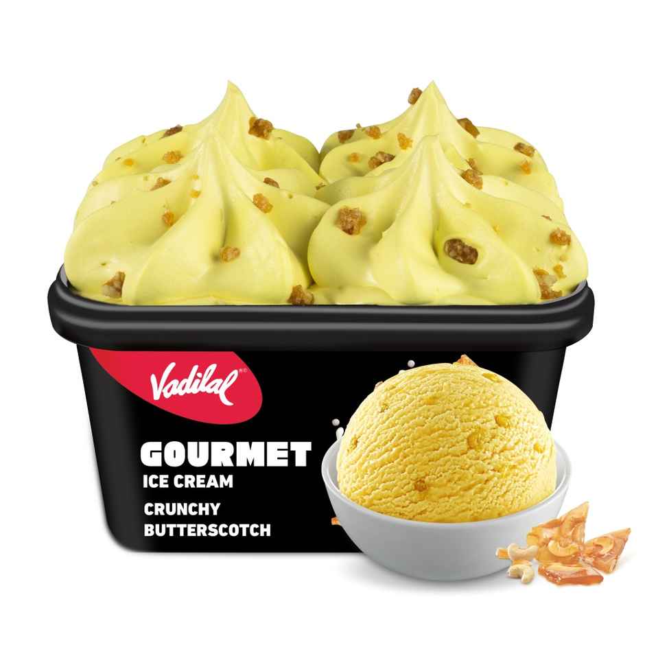 Vadilal Crunchy Butterscotch Ice Cream Tub