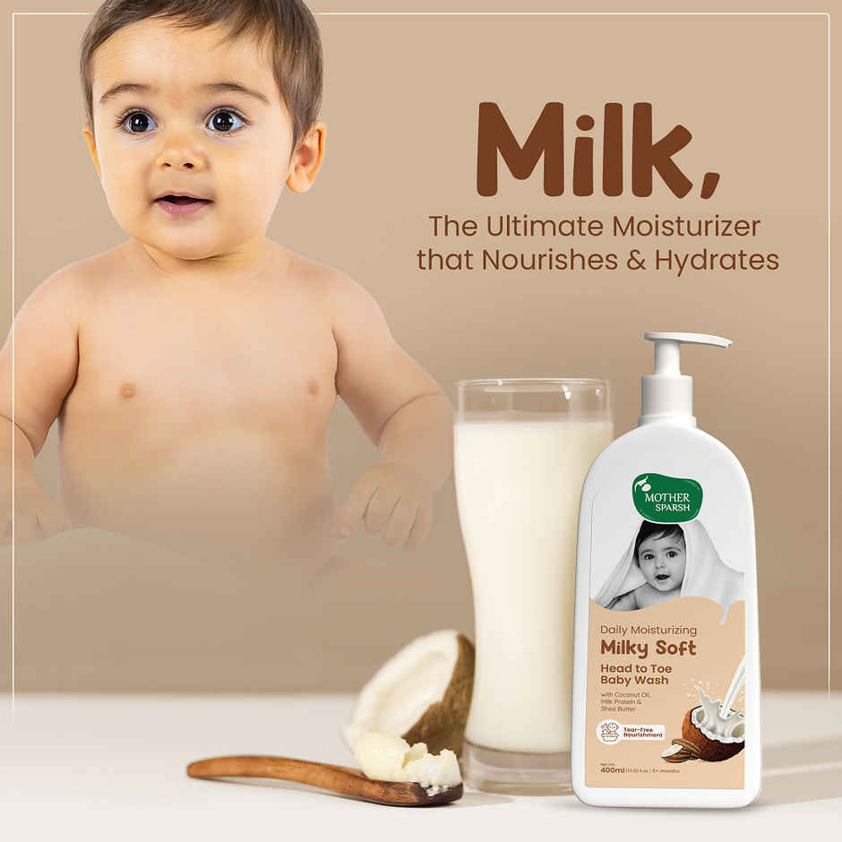 Mother Sparsh Milky Soft Head to Toe Baby Wash