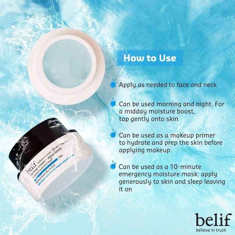 Belif The True Cream Aqua Bomb Moisturizer With Ultra Lightweight Oil Free Hydration